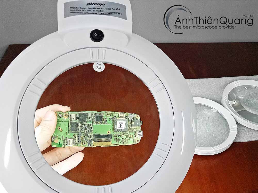 Kính lúp để bàn AL666 kinh lup de ban al 666 01